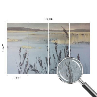 3D wall mural A calm lake