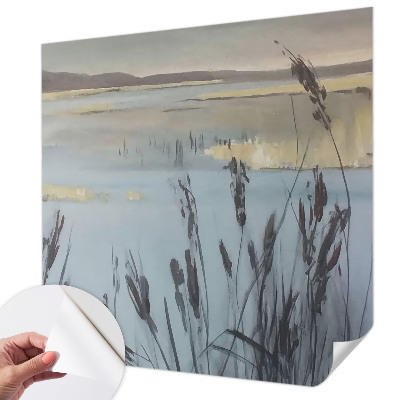 3D wall mural A calm lake