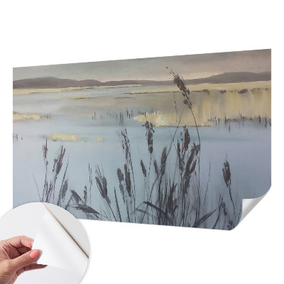 3D wall mural A calm lake