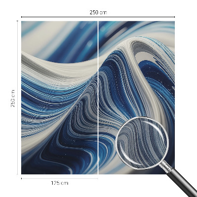 Baby room wall mural with a harmonious abstract design