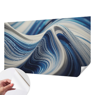 Baby room wall mural with a harmonious abstract design