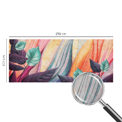 Peel and stick wallpaper mural Abstract leaves