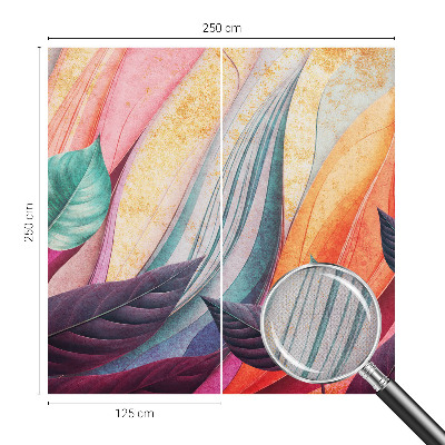 Peel and stick wallpaper mural Abstract leaves