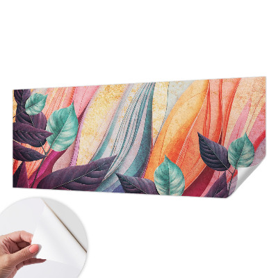Peel and stick wallpaper mural Abstract leaves