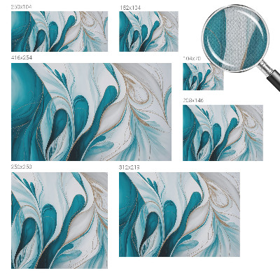 Self-adhesive wall mural Fluid patterns