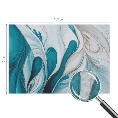 Self-adhesive wall mural Fluid patterns