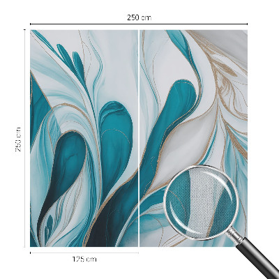 Self-adhesive wall mural Fluid patterns