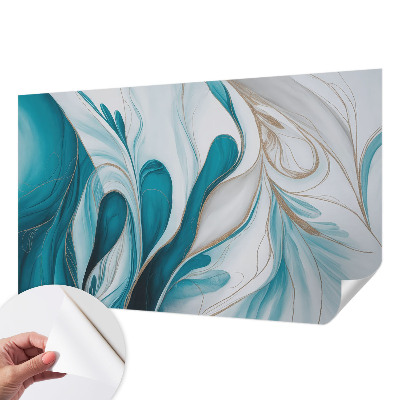 Self-adhesive wall mural Fluid patterns