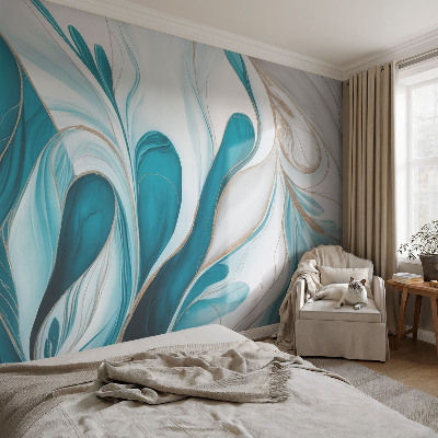 Self-adhesive wall mural Fluid patterns