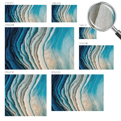 Self-adhesive photo wallpaper with a waves of harmony design