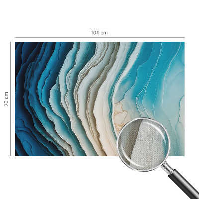 Self-adhesive photo wallpaper with a waves of harmony design