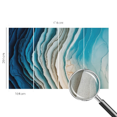 Self-adhesive photo wallpaper with a waves of harmony design