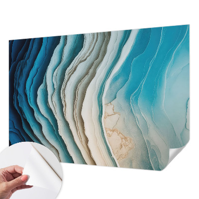 Self-adhesive photo wallpaper with a waves of harmony design