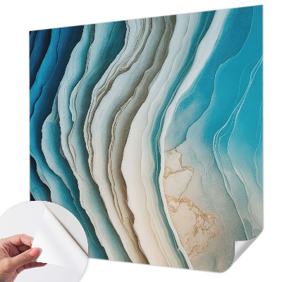 Self-adhesive photo wallpaper with a waves of harmony design