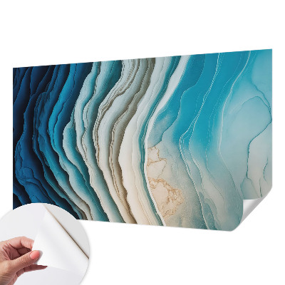 Self-adhesive photo wallpaper with a waves of harmony design