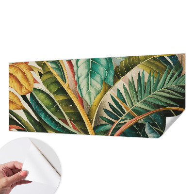 Stick-on wall mural Exotic leaves