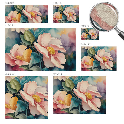 Removable wall mural wallpaper Floral elegance