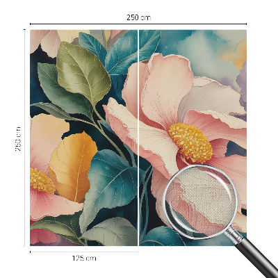 Removable wall mural wallpaper Floral elegance