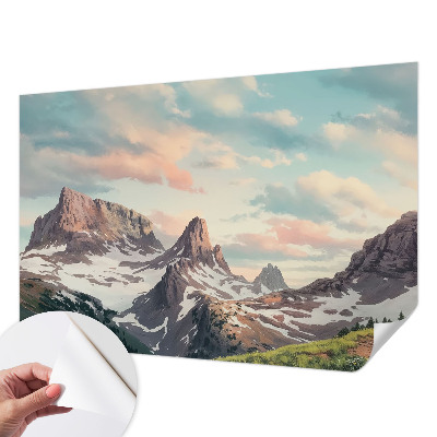 Removable wall mural Mountain panorama