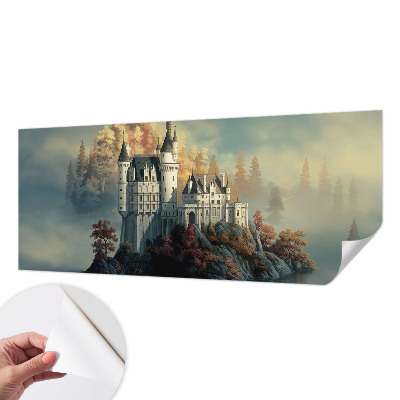 Self-adhesive photo wallpaper with a fairytale castle motif
