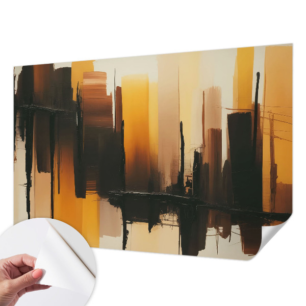 Peel and stick wall mural for kids' room Vertical stripes