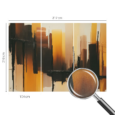 Peel and stick wall mural for kids' room with vertical stripes pattern