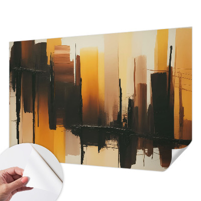 Peel and stick wall mural for kids' room Vertical stripes