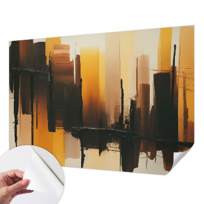 Peel and stick wall mural for kids' room Vertical stripes