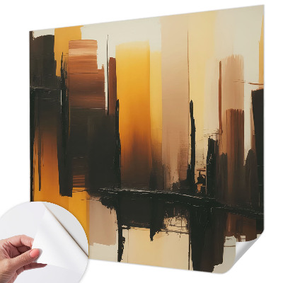 Peel and stick wall mural for kids' room Vertical stripes