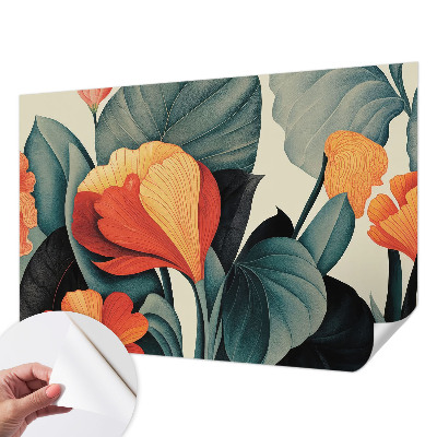 Nursery wall mural Colorful flowers