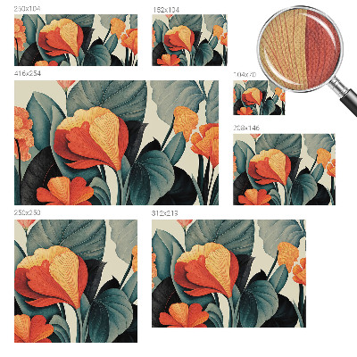 Nursery wall mural Colorful flowers
