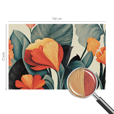 Nursery wall mural Colorful flowers