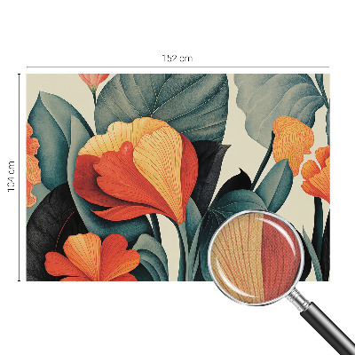 Nursery wall mural Colorful flowers