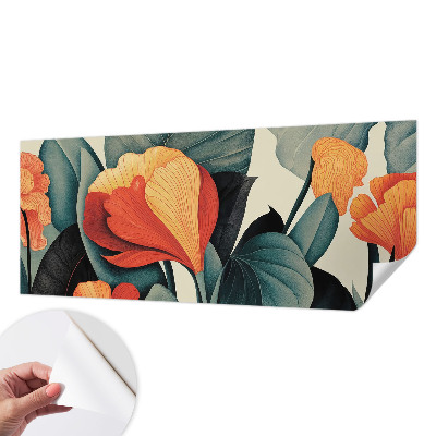 Nursery wall mural Colorful flowers