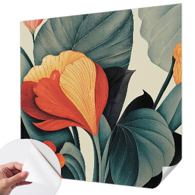 Nursery wall mural Colorful flowers