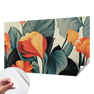 Nursery wall mural Colorful flowers