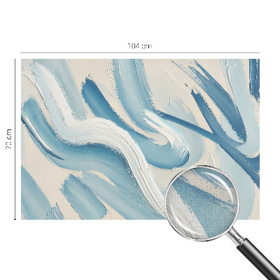 3D photo wallpaper mural with abstract brushstroke design