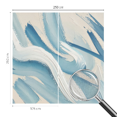 3D photo wallpaper mural with abstract brushstroke design