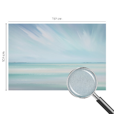 Children's wall mural with a calm sea motif
