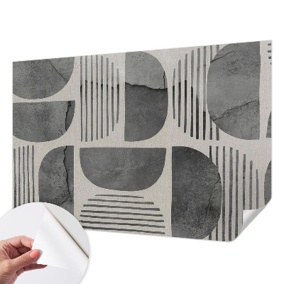 Baby room wall mural Geometric shapes