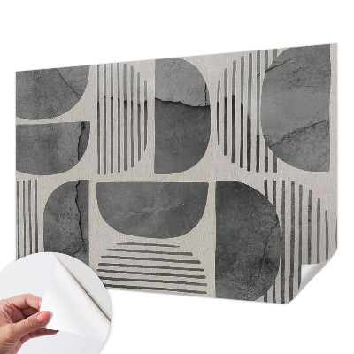 Baby room wall mural Geometric shapes