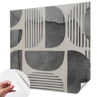 Baby room wall mural Geometric shapes