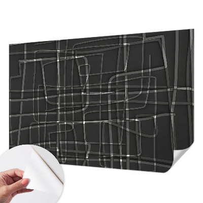 Peel and stick wall mural Abstract lines