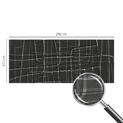 Peel and stick wall mural with an abstract linear design