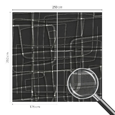 Peel and stick wall mural Abstract lines