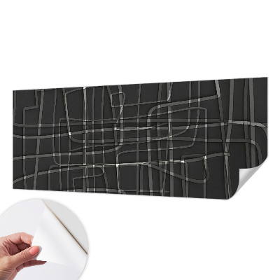 Peel and stick wall mural Abstract lines