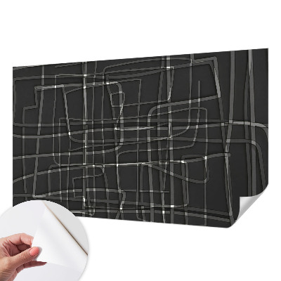 Peel and stick wall mural Abstract lines
