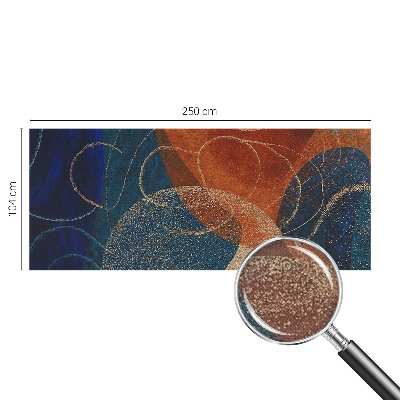 Peel and stick wall mural for bedroom Colorful forms