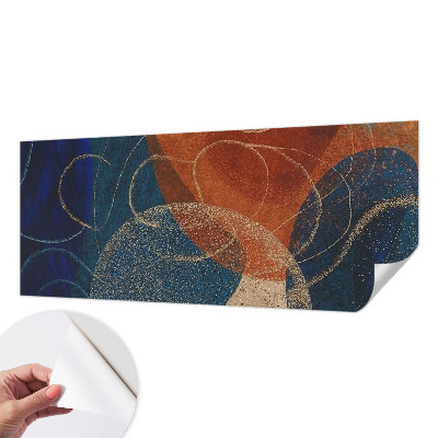 Peel and stick wall mural for bedroom Colorful forms