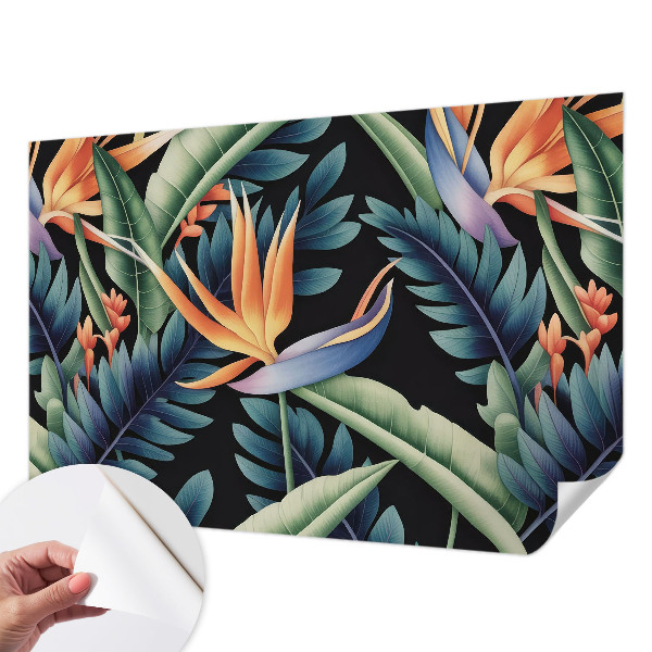 Peel and stick wall mural for living room Paradise theme